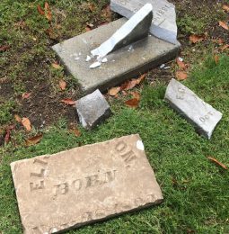 Police Looking For Vandals At Historic Cemetery! –