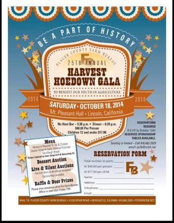 October 18 25th Annual Hoedown Harvest Gala